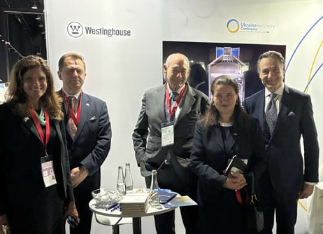 Westinghouse’s Katie Strangis, Miroslaw Kowalik, Dan Lipman and Elias Gedeon meeting with Oksana Markarova the former Ukrainian Ambassador to the United States