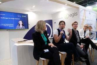 Lou at a Booth Panel Discussion.1