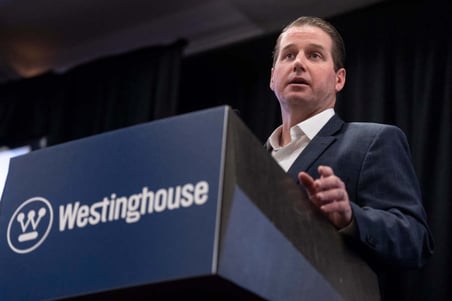 Westinghouse Interim CEO Dan Sumner speaking to AP1000 suppliers during Westinghouse’s second annual Congressional fly-in event.