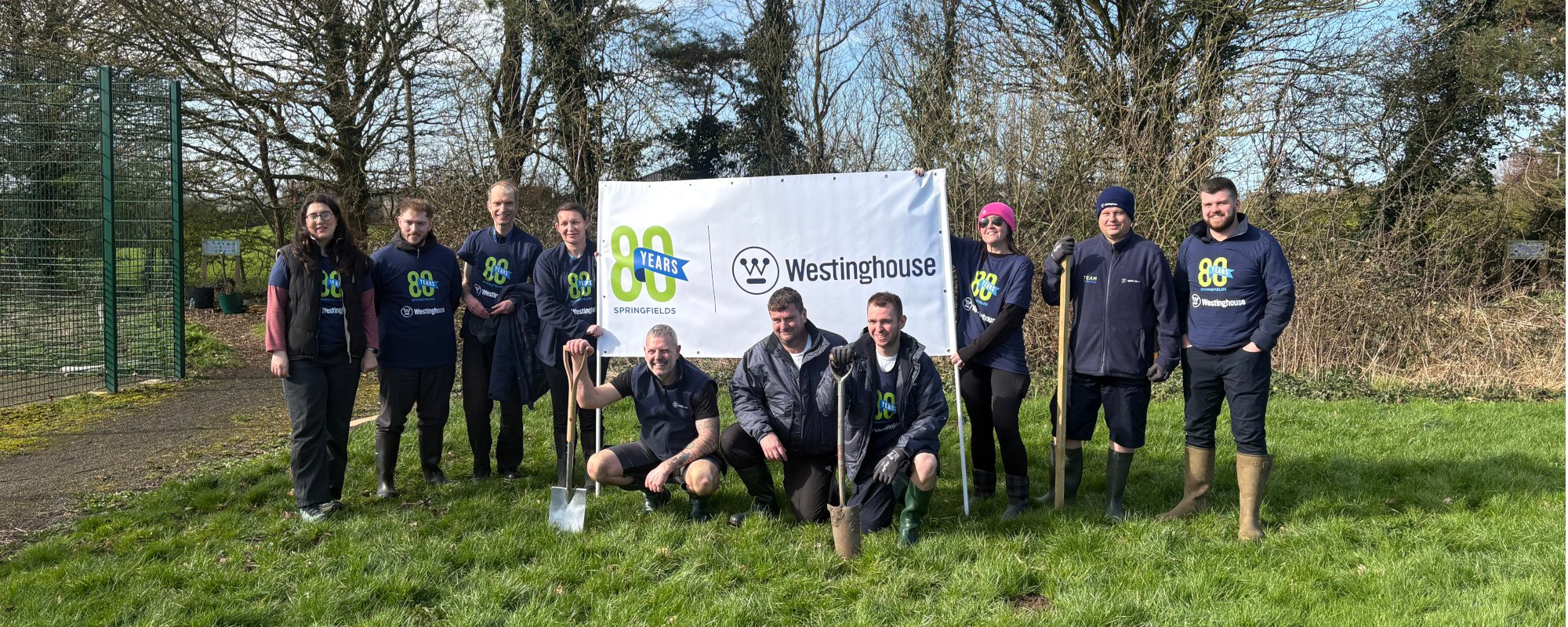 header.Members of the Westinghouse Springfields tree planting team header.Members of the Westinghouse Springfields tree planting team